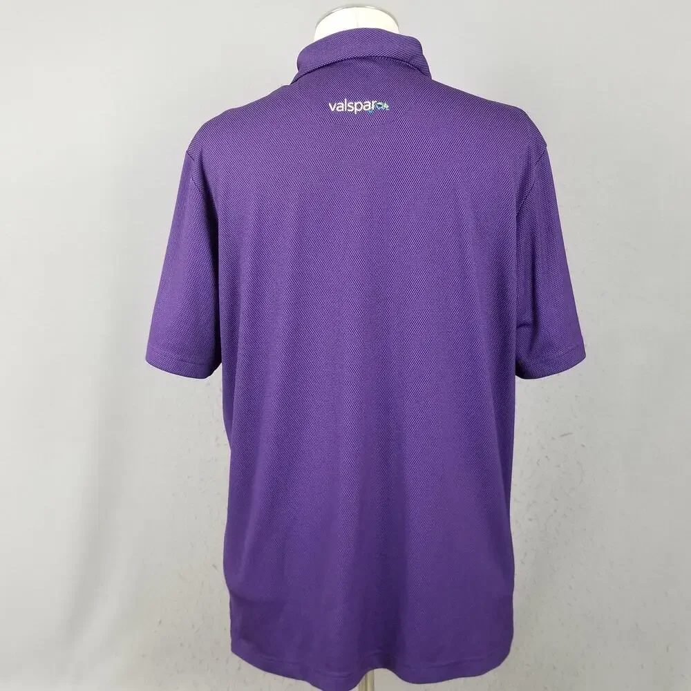 Callaway Polo Shirt Mens Large Purple Valspar Championship‎ Opti-Dri Golf Tour